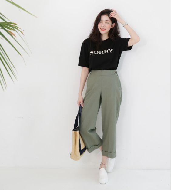 寬褲穿搭　鞋子